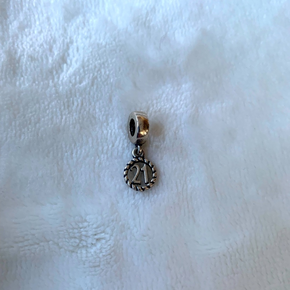 21st Birthday Serling Silver Pandora Charm